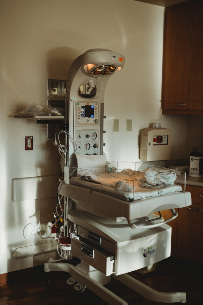 hospital baby bed